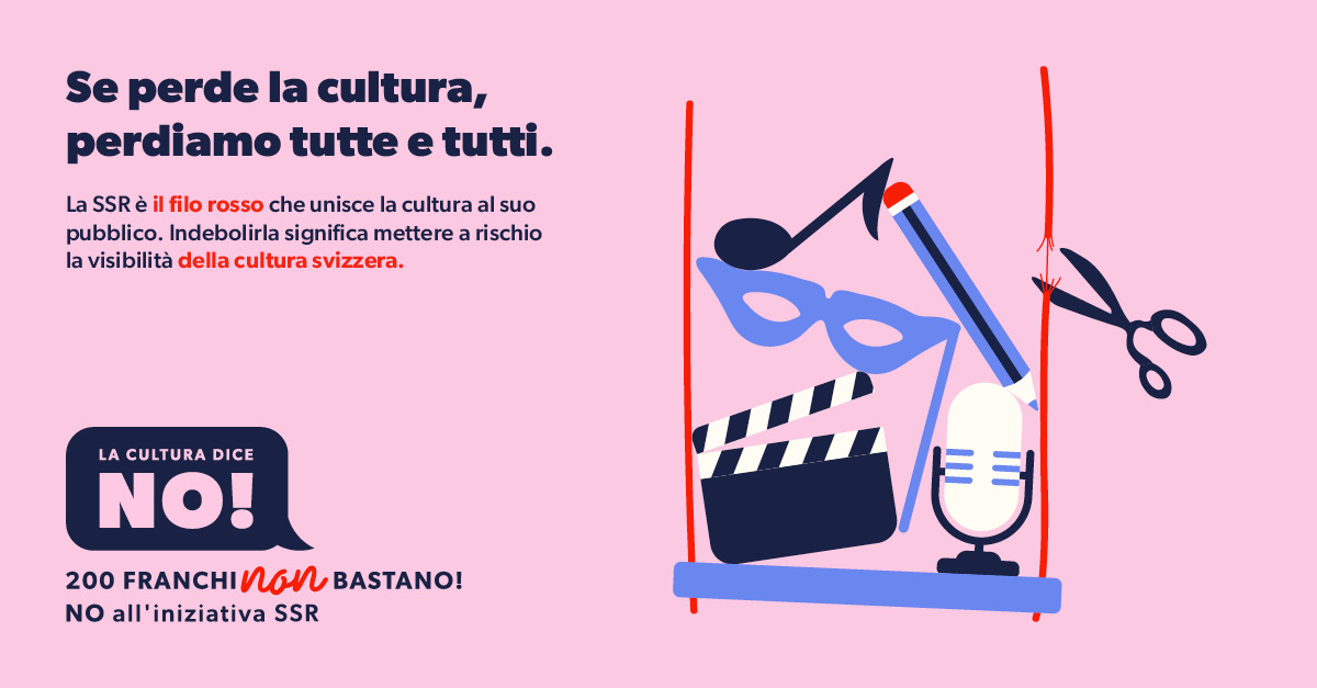 Se perde la cultura, perdiamo tutte e tutti - 8 Marzo 2026: No all'iniziativa SSR